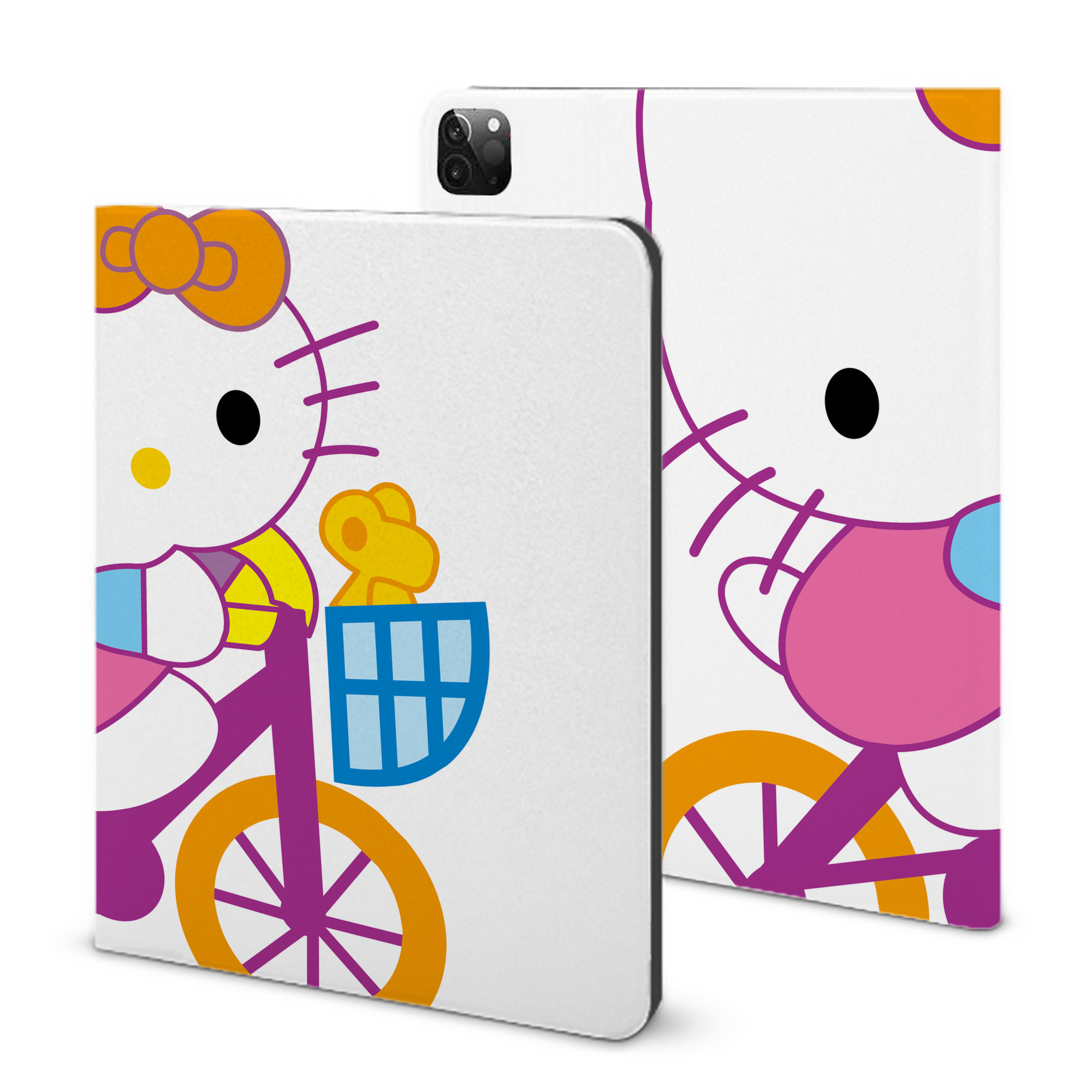 （画像用） Hello Kitty ハローキティ IPadケース ペンホルダー付き ブックスタイルデザイン